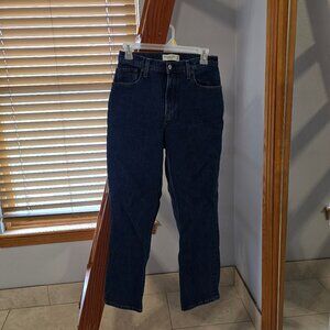 Dark Blue Straight Abercrombie & Fitch Denim Jeans